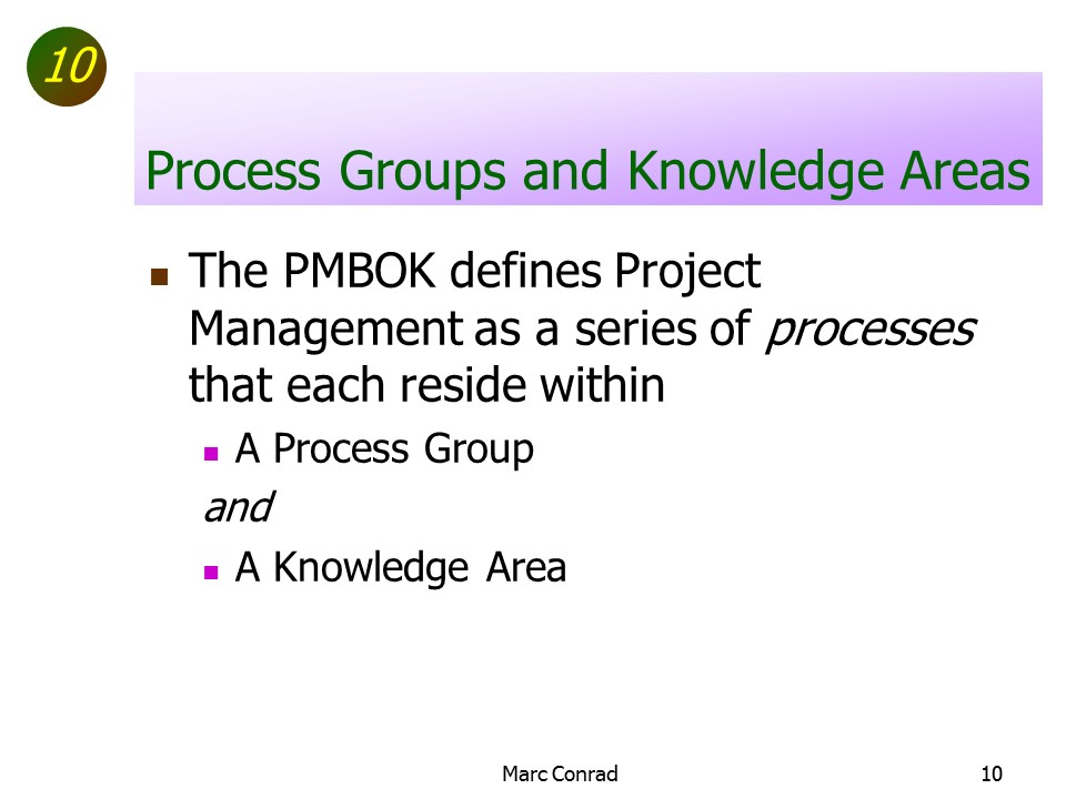Slide of Special Topics in Project Management
