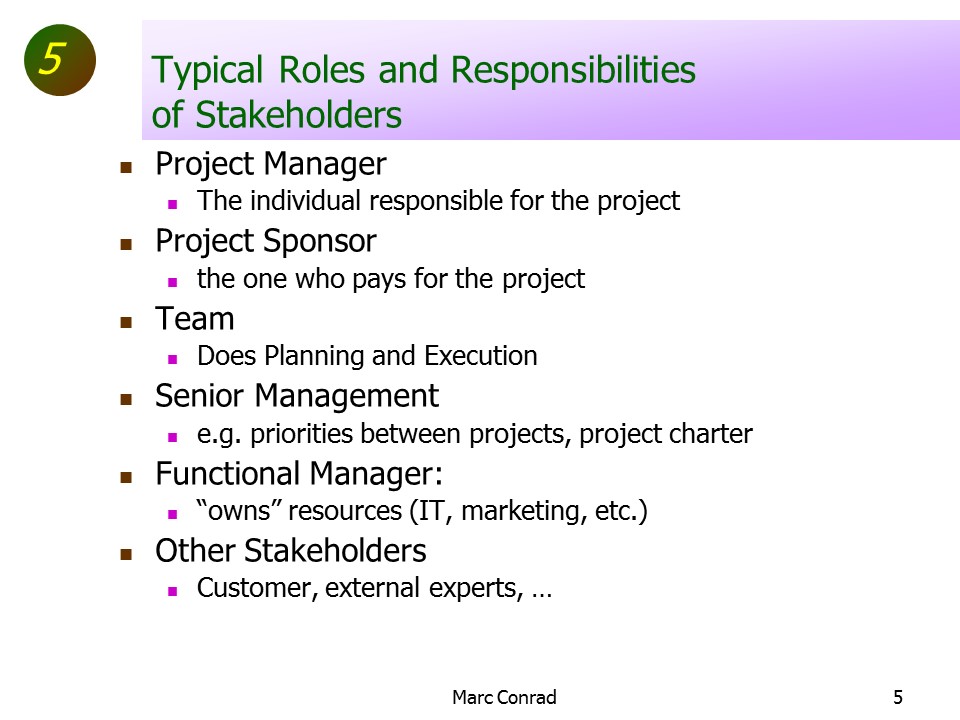 Slide of Special Topics in Project Management