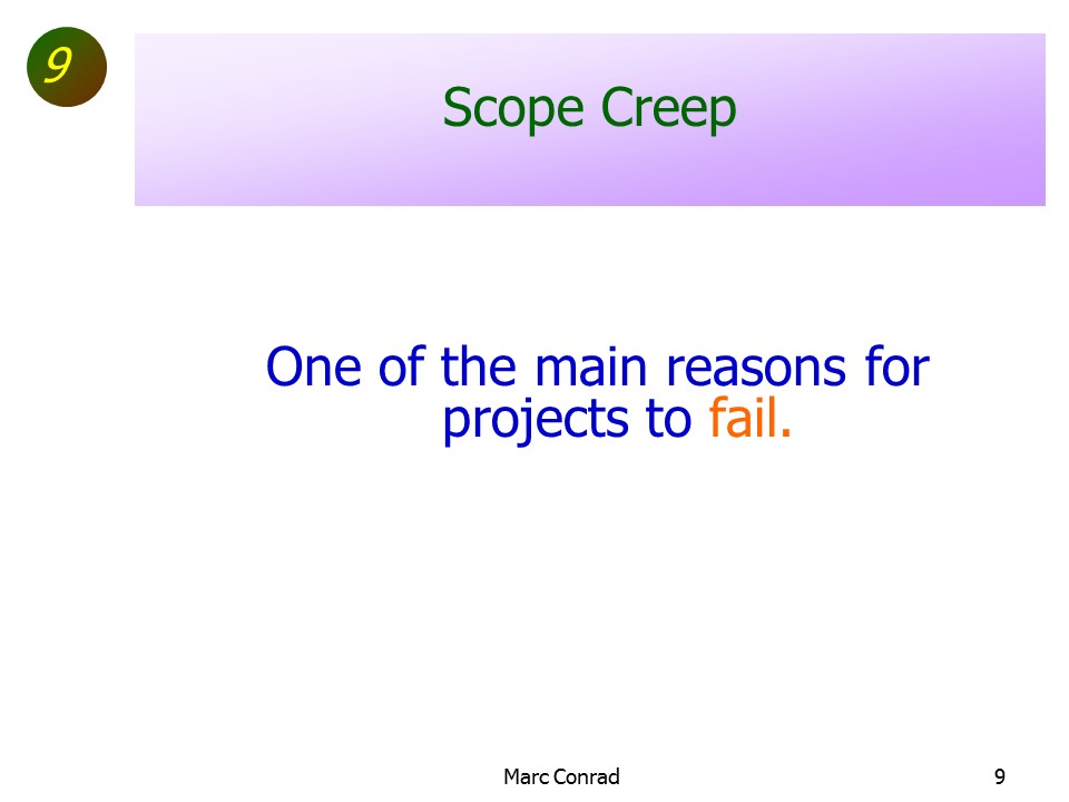 Slide of Special Topics in Project Management