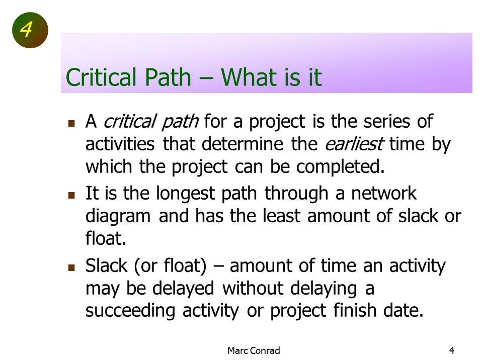 Slide of Special Topics in Project Management