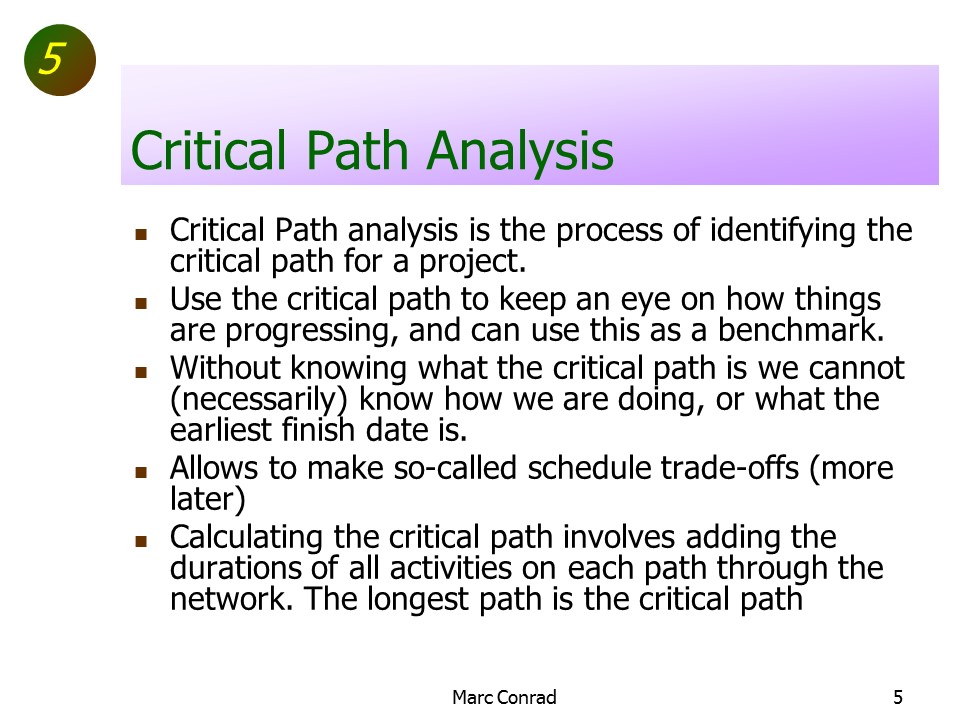 Slide of Special Topics in Project Management