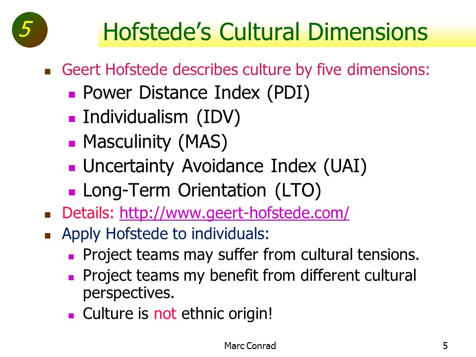 Slide of Special Topics in Project Management