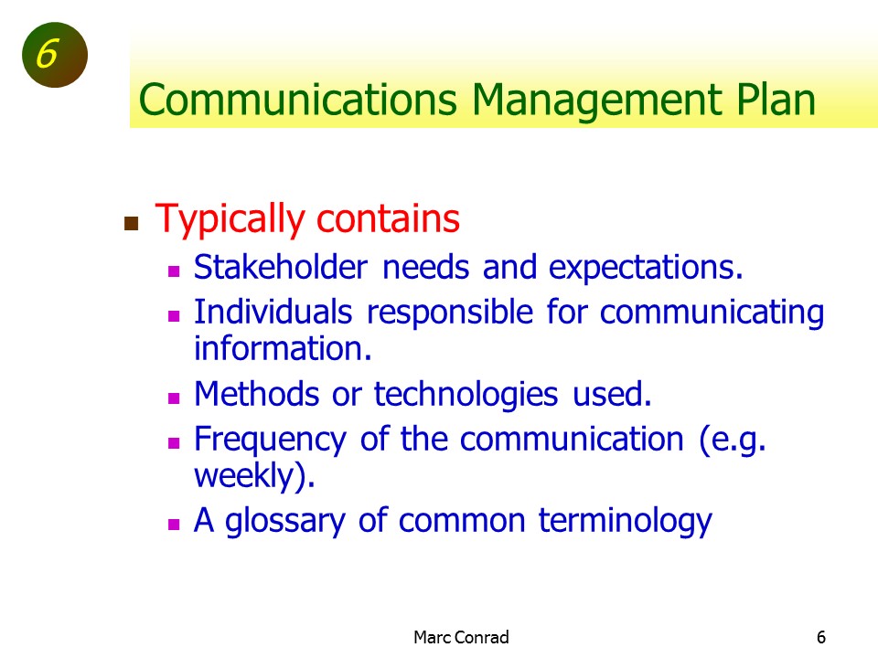 Slide of Special Topics in Project Management