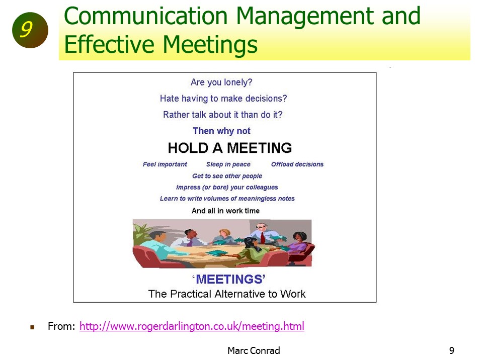 Slide of Special Topics in Project Management