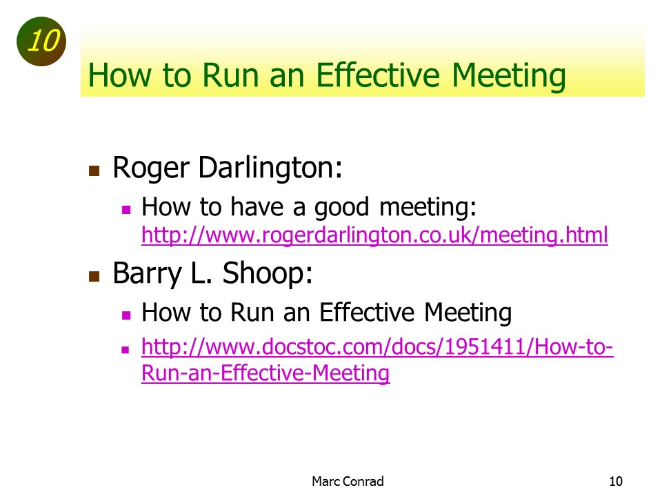 Slide of Special Topics in Project Management