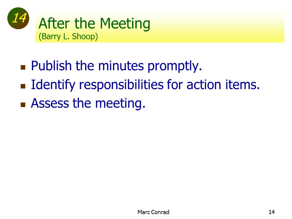Slide of Special Topics in Project Management