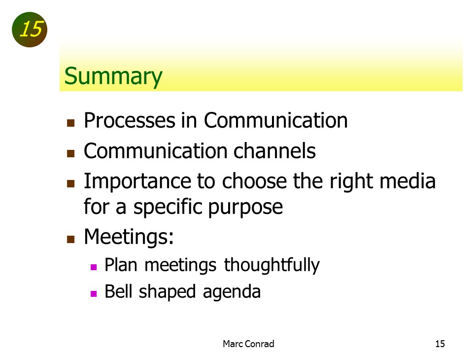 Slide of Special Topics in Project Management